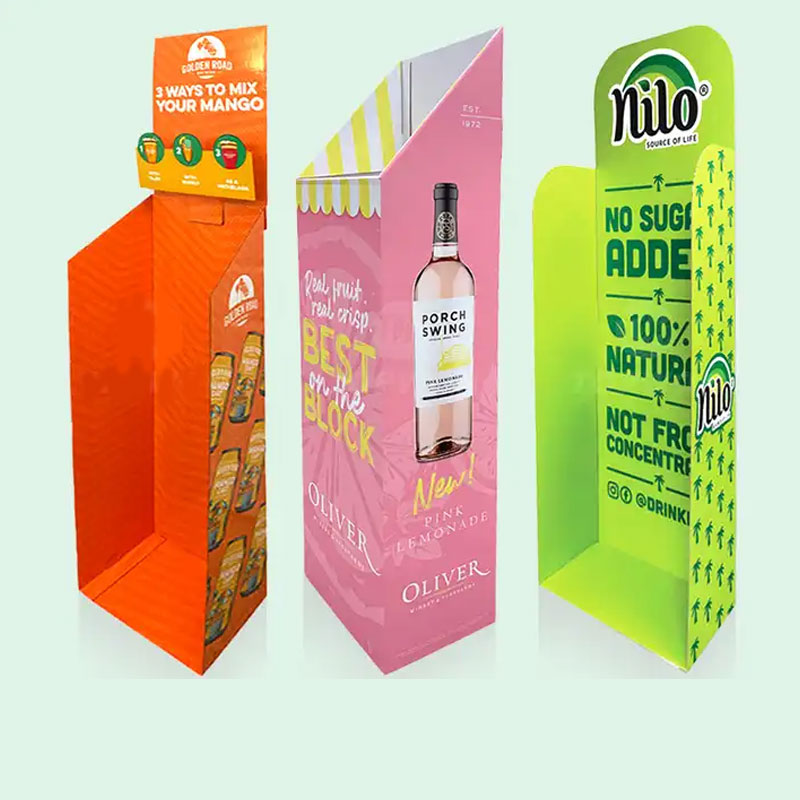 Dump Bins Displays Cardboard Display Stand Beer Wine Drinks Mineral Water Display Racks